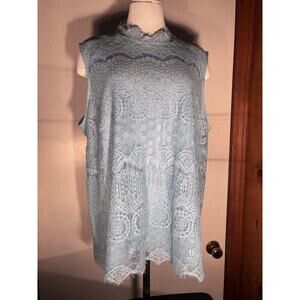 Cato Sleeveless Lace Top Lined